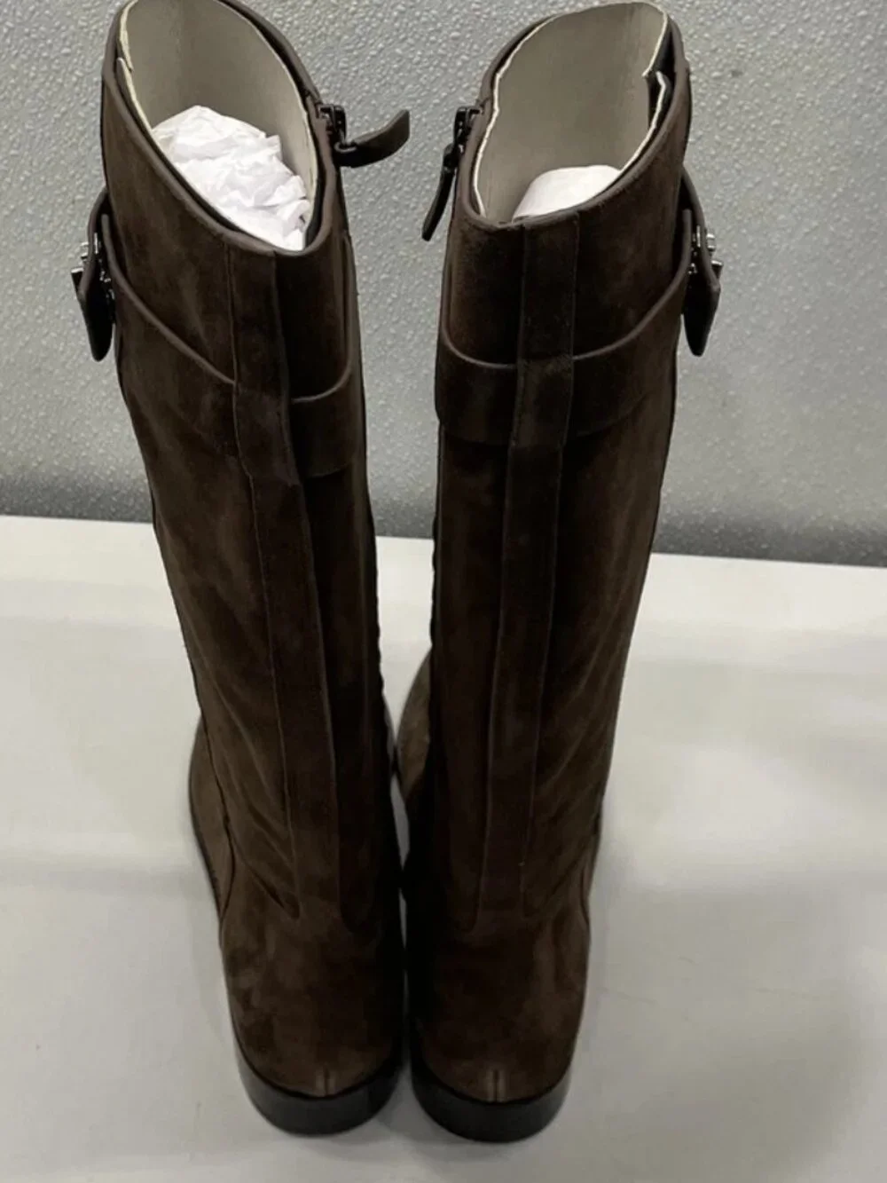 NEW Tory Burch Turnlock Heeled Ankle Boot Women's 10 Dark Cocoa